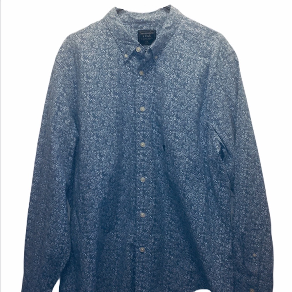 Abercrombie & Fitch Blue Poplin Dress Shirt